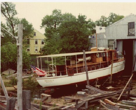 Wasaka III on Launching ways, May 26th, 1974