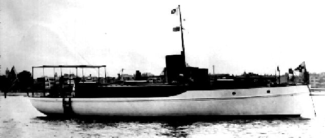 Octalee VI (Wasaka III) Moored at the Boston Yacht Club, July 2, 1912